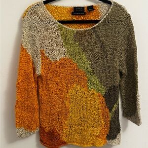 Sigrid Olsen Hand Knit Colorful Cover Up